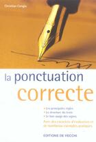 Couverture du livre « Ponctuation correcte (la) » de Congiu aux éditions De Vecchi