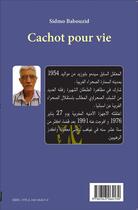Couverture du livre « Cachot pour vie » de Sidmo Babouzid aux éditions L'harmattan