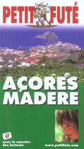 Couverture du livre « Acores madere (édition 2003) » de Collectif Petit Fute aux éditions Le Petit Fute