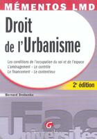 Couverture du livre « Droit de l'urbanisme (2e édition) » de Bernard Drobenko aux éditions Gualino