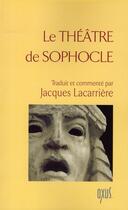 Couverture du livre « Théâtre » de Sophocle aux éditions Oxus