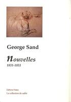 Couverture du livre « Nouvelles 1831-1853 » de George Sand aux éditions Paleo