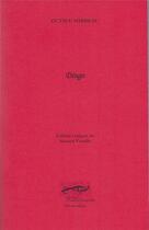 Couverture du livre « Dingo » de Octave Mirbeau aux éditions Palimpseste