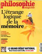 Couverture du livre « Philosophie magazine n 127 l'etrange logique de la memoire - mars 2019 » de  aux éditions Philo Revue