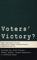 Couverture du livre « Voters' Victory? » de Karp Jeffrey aux éditions Auckland University Press