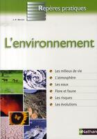 Couverture du livre « L'environnement » de Jean-Francois Beaux aux éditions Nathan