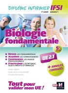 Couverture du livre « Biologie fondamentale UE 2.1 - semestre 1 ; infirmier en IFSI - DEI ; préparation complète (5e édition) » de Kamel Abbadi aux éditions Foucher