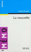 Couverture du livre « La nouvelle » de Franck Evrard aux éditions Points