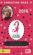 Couverture du livre « Scorpion 2016 » de Christine Haas aux éditions Hors Collection