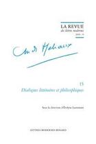 Couverture du livre « Dialogues litteraires et philosophiques - 2020 - 8 » de Evelyne Lantonnet aux éditions Classiques Garnier