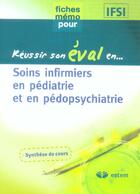 Couverture du livre « Soins infirmiers en pédiatrie et en pédopsychiatrie » de Didier Mallay aux éditions Vuibert