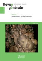 Couverture du livre « Revue générale n.2 ; des animaux et des hommes » de  aux éditions Pu De Louvain