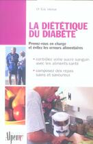 Couverture du livre « La dietetique du diabete » de Eric Menat aux éditions Alpen