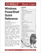 Couverture du livre « Windows PowerShell ; quick reference » de Lee Holmes aux éditions O'reilly Media