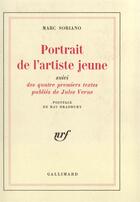 Couverture du livre « Portrait de l'artiste jeune » de Marc Soriano aux éditions Gallimard