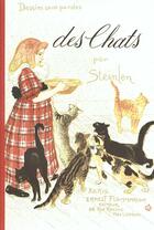 Couverture du livre « Des chats - dessins sans paroles » de Steinlen aux éditions Flammarion