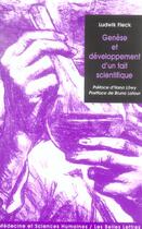 Couverture du livre « Genèse et développement d'un fait scientifique » de Ludwik Fleck aux éditions Belles Lettres