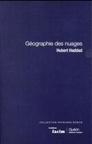 Couverture du livre « Géographie des nuages » de Hubert Haddad aux éditions Paulsen Guerin