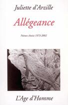 Couverture du livre « Allegeance » de D' Arzille aux éditions L'age D'homme