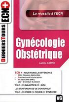 Couverture du livre « Ecn gynécologie » de Laetitia Campin aux éditions Vernazobres Grego
