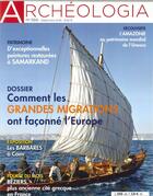 Couverture du livre « Archeologia n 568 comment les grandes migrations ont faconne l'europe - septembre 2018 » de  aux éditions Archeologia