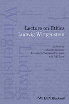 Couverture du livre « Lecture on Ethics » de Ludwig Wittgenstein aux éditions Wiley-blackwell