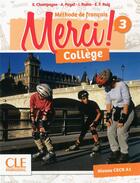 Couverture du livre « Merci college 3 eleve + exercices + dvd cle » de  aux éditions Cle International