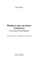 Couverture du livre « Plaidoyer pour un prince aventureux » de Berna-H aux éditions Editions Le Manuscrit