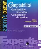 Couverture du livre « Comptabilite dpecf 4 » de Grandguillot Beatric aux éditions Gualino