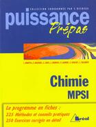 Couverture du livre « Puissance 15 - Chimie Mpsi » de Desreux aux éditions Breal