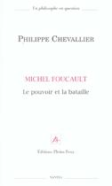 Couverture du livre « Michel foucault le pouvoir ou la bataille » de  aux éditions Pleins Feux