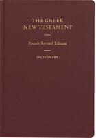 Couverture du livre « The greek new testament with dictionary grec anglais 4 edition 1993 » de Aland,Black, Martini aux éditions Deutsche Bibelgesellschaft