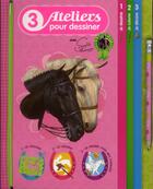 Couverture du livre « 3 ateliers pour dessiner les chevaux avec Sophie Thalmann » de  aux éditions Hachette Jeunesse