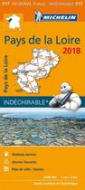 Couverture du livre « Carte regionale 517 pays de la loire 2018 » de Collectif Michelin aux éditions Michelin