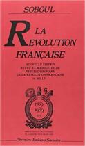 Couverture du livre « Revolution francaise (la) » de Soboul/Mazauric aux éditions Editions Sociales
