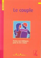 Couverture du livre « Le couple » de Donius Joseph aux éditions Editions De L'atelier