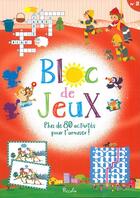 Couverture du livre « Bloc jeux plus de 80 activites pour t amuser/bloc jeux n 2 couv rouge » de Piccolia aux éditions Piccolia