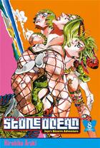 Couverture du livre « Jojo's bizarre adventure - saison 6 ; stone ocean Tome 8 » de Hirohiko Araki aux éditions Delcourt