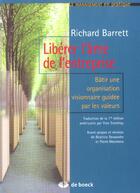 Couverture du livre « Liberer l'ame de l'entreprise » de Richard Barrett aux éditions De Boeck Superieur
