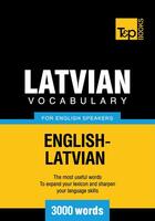 Couverture du livre « Latvian vocabulary for English speakers - 3000 words » de Andrey Taranov aux éditions T&p Books
