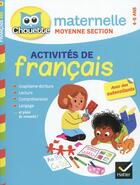 Couverture du livre « Chouette entraînement : français ; moyenne section » de Anthony Giroud et Isabelle Gunzburger aux éditions Hatier