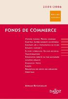 Couverture du livre « Fonds De Commerce » de Arnaud Reygrobellet aux éditions Dalloz
