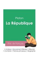 Couverture du livre « Réussir son Bac de philosophie 2023 : Analyse de La République de Platon » de Platon aux éditions Bac De Francais