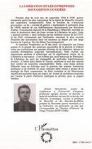 Couverture du livre « La Libération et les entreprises sous gestion ouvrière ; Marseille 1944-1948 » de Robert Mencherini aux éditions L'harmattan