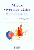 Couverture du livre « Mieux Vivre Nos Desirs » de Philippe Lefevre aux éditions Chronique Sociale
