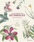 Couverture du livre « Alexander von humboldt botanical illustrations 22 pull-out posters » de Baume Otfried aux éditions Prestel