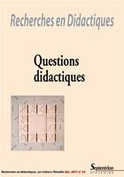 Couverture du livre « Questions didactiques » de Meshoub Maniere Kari aux éditions Pu Du Septentrion