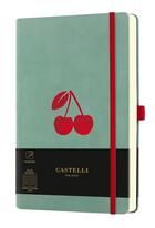 Couverture du livre « Carnet velluto grand format ligne cherry » de Castelli aux éditions Castelli Milano