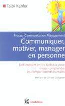 Couverture du livre « Communiquer, Motiver, Manager En Personne - 2eme Edition » de Kahler aux éditions Intereditions