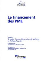 Couverture du livre « Le financement des PME » de  aux éditions Documentation Francaise